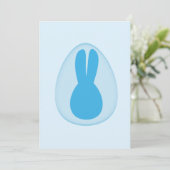 Easter bunny greeting card karte (Stehend Vorderseite)