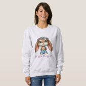 Easter Bunny – Hippie Hoppity    Sweatshirt (Vorne ganz)