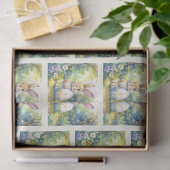 Easter Bunny holding easter egg Seidenpapier (Geschenk)