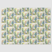 Easter Bunny holding easter egg Seidenpapier (Vorderseite)