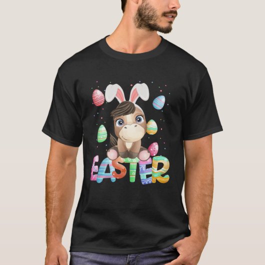 Easter Bunny Horse   Easter Horse T-Shirt (Vorderseite)