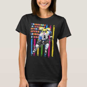 Easter Bunny Ice Hockey Stuffer Boys Girls Kind T-Shirt