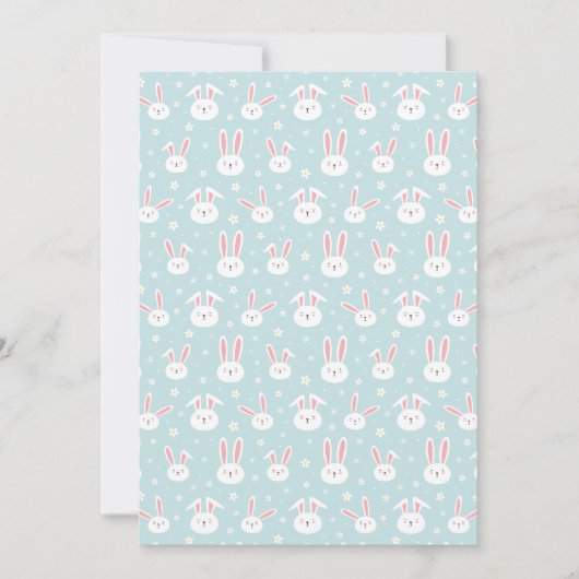 Easter Bunny Invitation Card Einladung (Vorderseite)