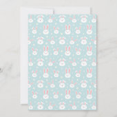 Easter Bunny Invitation Card Einladung (Rückseite)