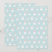 Easter Bunny Invitation Card Einladung (Vorne/Hinten)