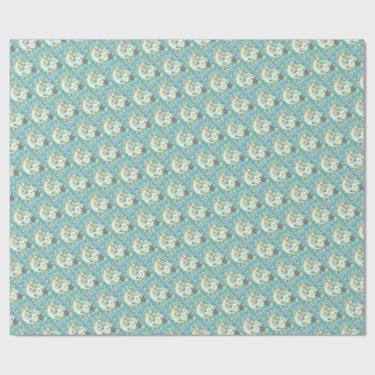 EASTER BUNNY JELLY BEAN DREAMS MOON WRAPPPAPIER GESCHENKPAPIER (Flach)