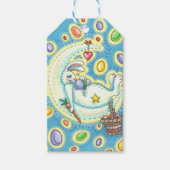EASTER BUNNY JELLY BEANS & MOON, URLAUBSGESCHENKE GESCHENKANHÄNGER (Vorderseite)
