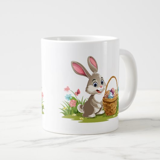 Easter bunny Jumbo-Tasse (Vorderseite Rechts)