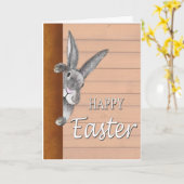 Easter bunny karte (Gelbe Blume)