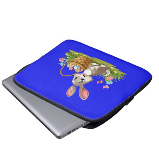 Easter bunny laptopschutzhülle (Vorne Knopf)