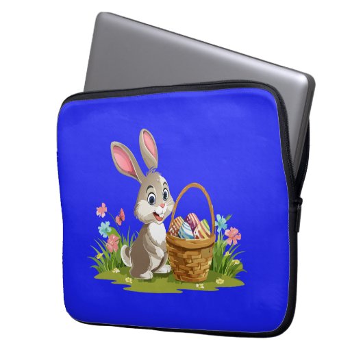 Easter bunny laptopschutzhülle (Vorderseite Links)