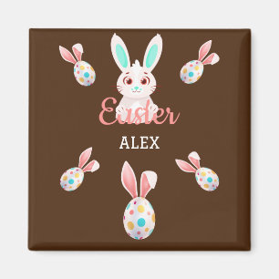 " EASTER" BUNNY MAGNET MIT SPEZIELTEN EIERN & NAME