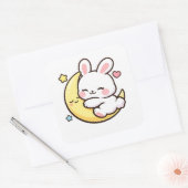 Easter Bunny Moon Sticker | Spring Gift Idea (Umschlag)