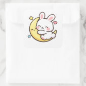Easter Bunny Moon Sticker | Spring Gift Idea (Tasche)