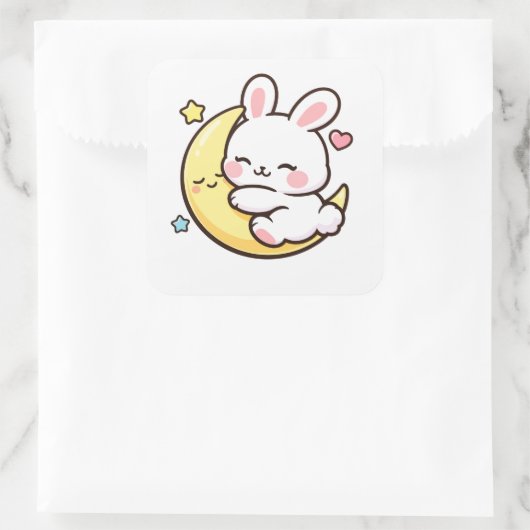Easter Bunny Moon Sticker | Spring Gift Idea (Tasche)