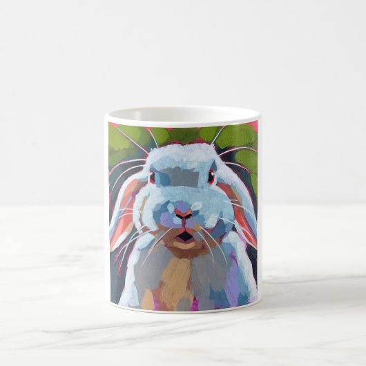 Easter Bunny Painting - Gift for Easter Holiday Kaffeetasse (Mittel)