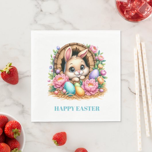 Easter Bunny Paper Napkins Serviette (Beispiel)