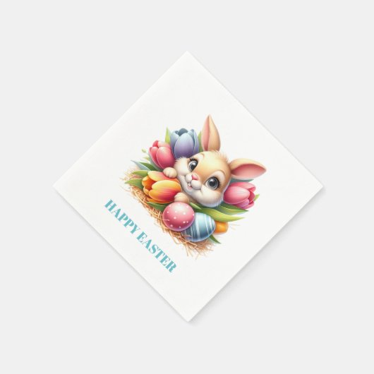 Easter Bunny Paper Napkins Serviette (Ecke)