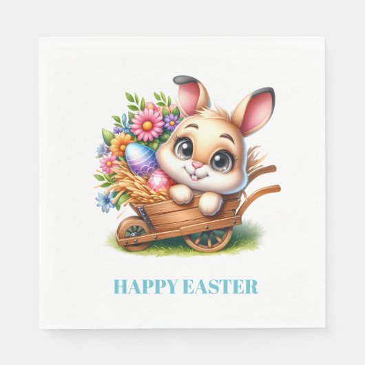 Easter Bunny Paper Napkins Serviette (Vorderseite)