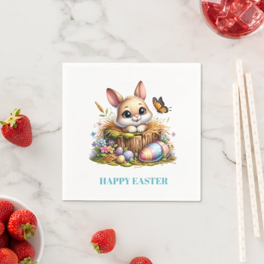 Easter Bunny Paper Napkins Serviette (Beispiel)