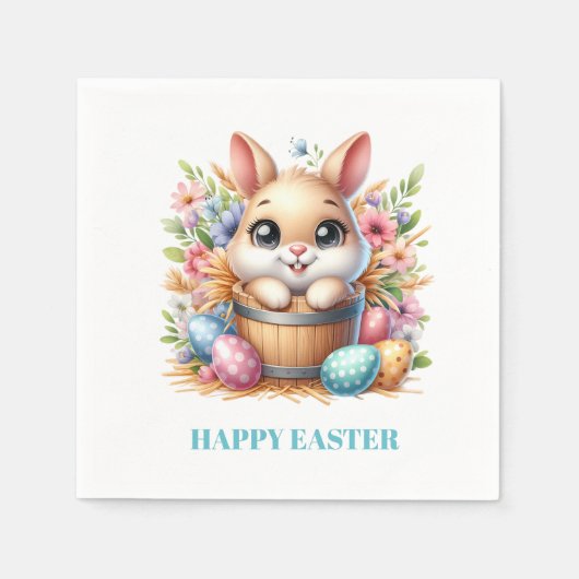 Easter Bunny Paper Napkins Serviette (Vorderseite)