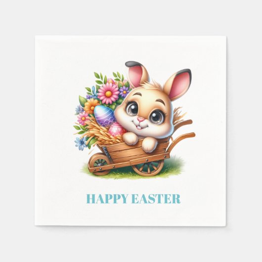 Easter Bunny Paper Napkins Serviette (Vorderseite)