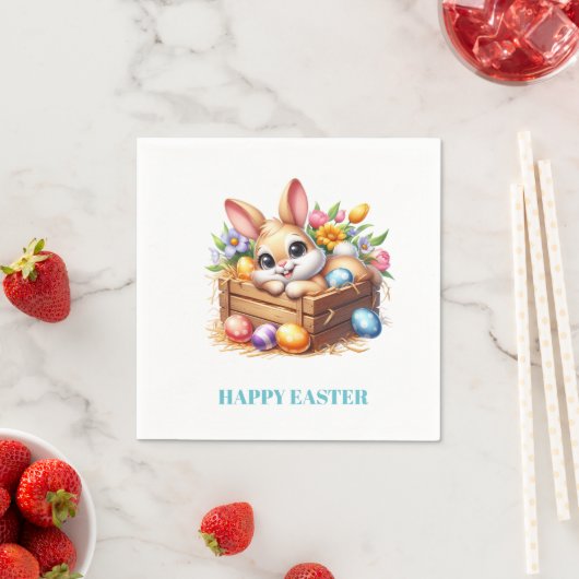 Easter Bunny Paper Napkins Serviette (Beispiel)