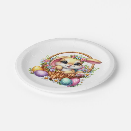 Easter Bunny  Pappteller (Schrägansicht)