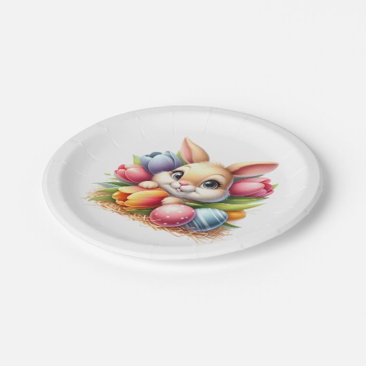 Easter Bunny  Pappteller (Schrägansicht)