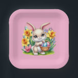Easter Bunny  Pappteller<br><div class="desc">This paper plate is shown in a cute Easter bunny print.
Choose from several styles. 
Customize this item or buy as is.


Licensed Print</div>