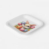 Easter Bunny  Pappteller (Gewinkelt)