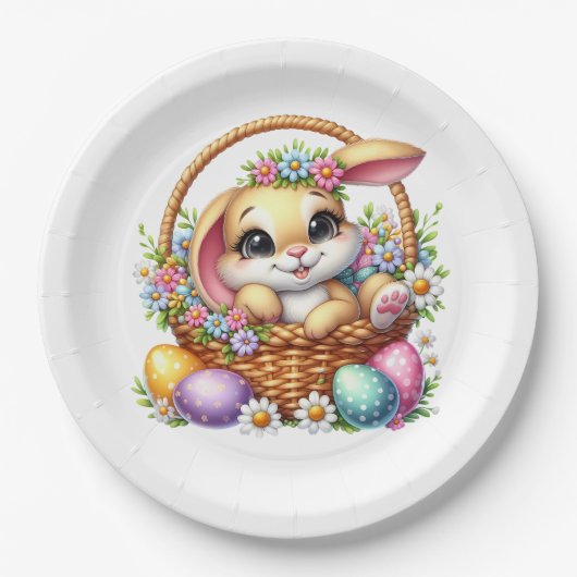 Easter Bunny Pappteller (Vorderseite)
