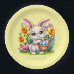 Easter Bunny  Pappteller<br><div class="desc">This paper plate is shown in a cute Easter bunny print.
Choose from several styles. 
Customize this item or buy as is.


Licensed Print</div>