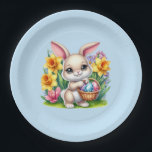 Easter Bunny  Pappteller<br><div class="desc">This paper plate is shown in a cute Easter bunny print.
Choose from several styles. 
Customize this item or buy as is.


Licensed Print</div>