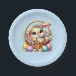 Easter Bunny  Pappteller<br><div class="desc">This paper plate is shown in a cute Easter bunny print.
Choose from several styles. 
Customize this item or buy as is.


Licensed Print</div>