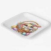 Easter Bunny  Pappteller (Gewinkelt)