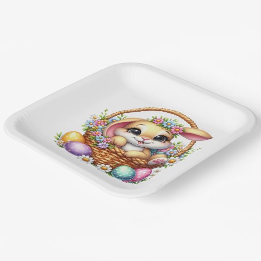 Easter Bunny  Pappteller (Gewinkelt)