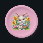 Easter Bunny  Pappteller<br><div class="desc">This paper plate is shown in a cute Easter bunny print.
Choose from several styles. 
Customize this item or buy as is.


Licensed Print</div>