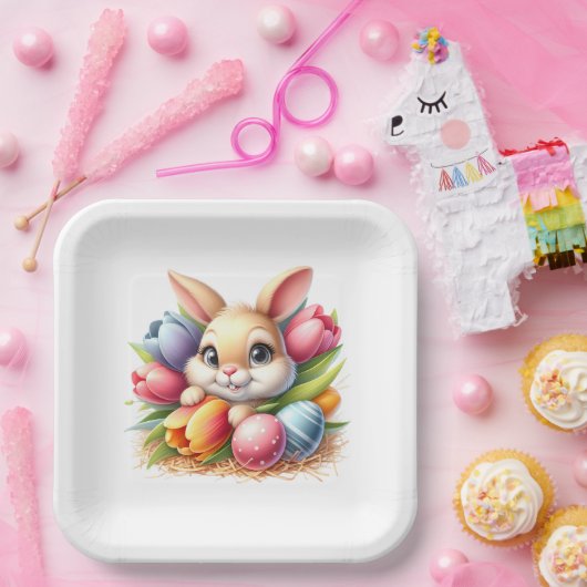 Easter Bunny  Pappteller (Party)