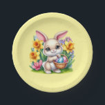 Easter Bunny  Pappteller<br><div class="desc">This paper plate is shown in a cute Easter bunny print.
Choose from several styles. 
Customize this item or buy as is.


Licensed Print</div>
