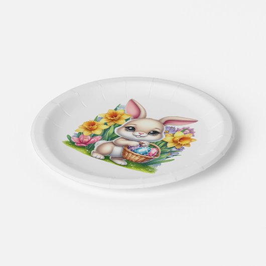 Easter Bunny  Pappteller (Schrägansicht)