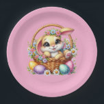 Easter Bunny  Pappteller<br><div class="desc">This paper plate is shown in a cute Easter bunny print.
Choose from several styles. 
Customize this item or buy as is.


Licensed Print</div>