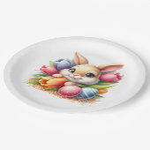 Easter Bunny Pappteller (Schrägansicht)