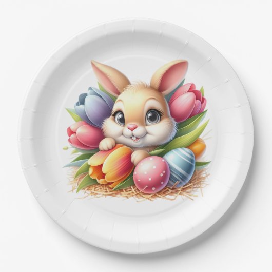 Easter Bunny Pappteller (Vorderseite)