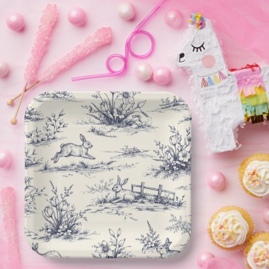 Easter Bunny Plates Pappteller (Party)