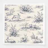 Easter Bunny Plates Serviette (Vorderseite)