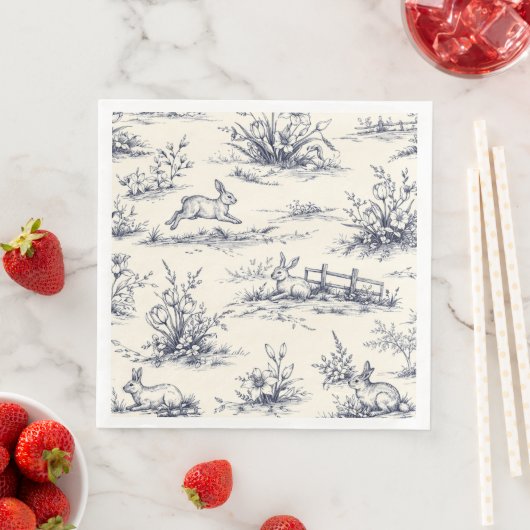 Easter Bunny Plates Serviette (Beispiel)