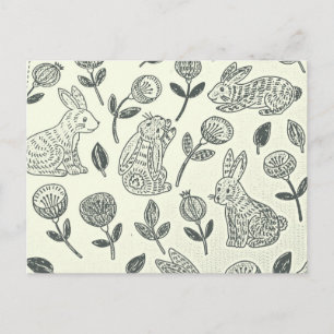EASTER BUNNY POSTKARTE
