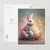 " EASTER BUNNY " POSTKARTE (Vorne/Hinten)