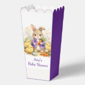Easter Bunny Purple Jacket Baby Shower Geschenkschachtel (Vorderseite)